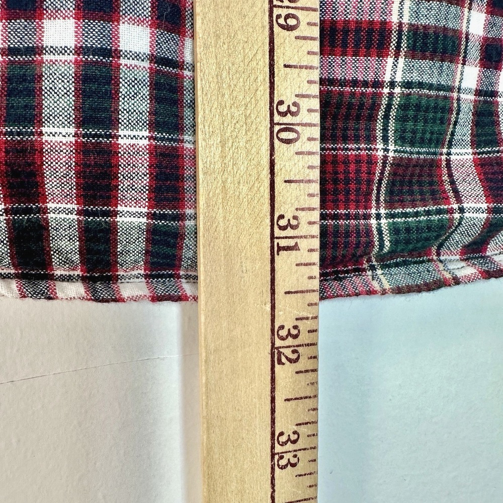 PENDLETON Shirt Men's M Red Green Plaid Short Sleeve Button Down Cotton - Picture 6 of 10